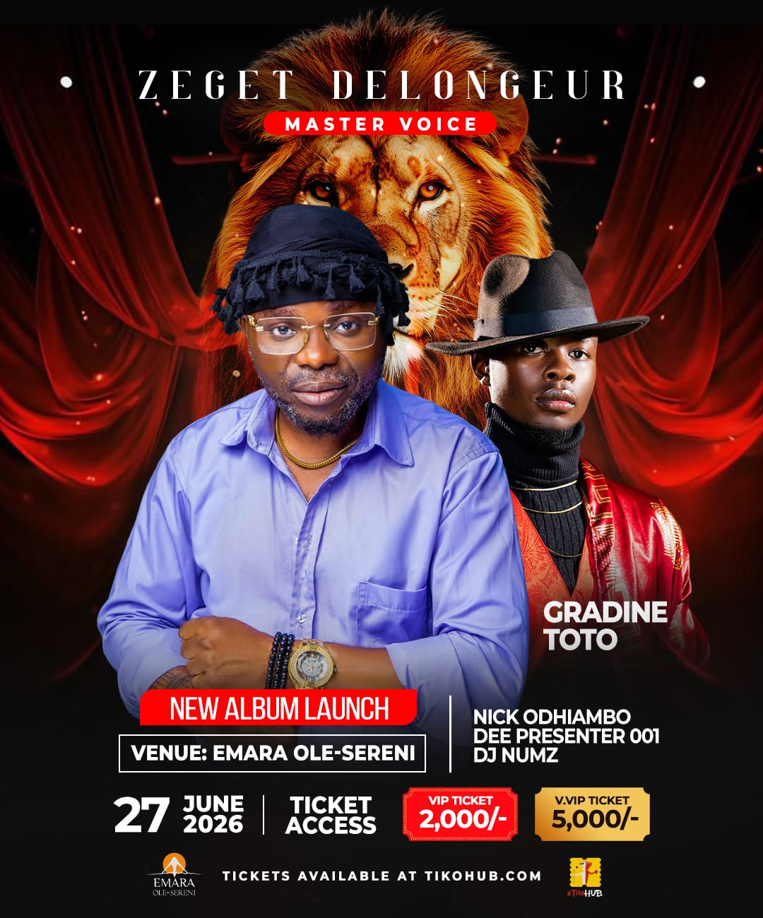 Zeget Delongeur, Album Launch